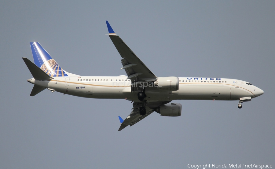 United Airlines Boeing 737-9 MAX (N67501) | Photo 311349
