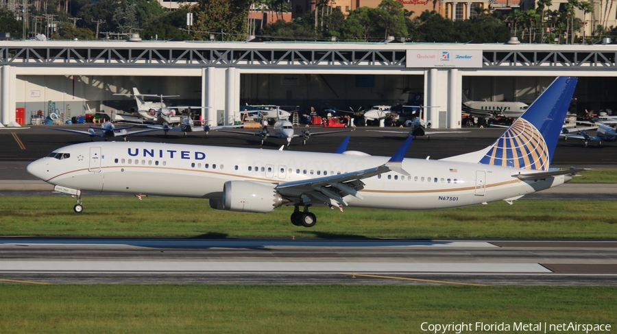 United Airlines Boeing 737-9 MAX (N67501) | Photo 405510