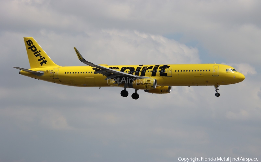 Spirit Airlines Airbus A321-231 (N675NK) | Photo 621653
