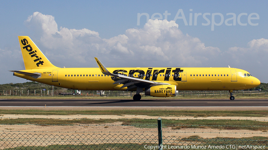 Spirit Airlines Airbus A321-231 (N676NK) | Photo 366289