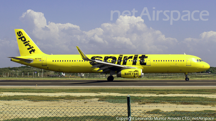 Spirit Airlines Airbus A321-231 (N676NK) | Photo 366517