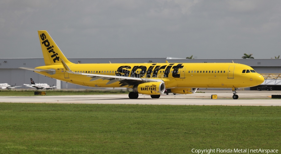 Spirit Airlines Airbus A321-231 (N677NK) | Photo 351241