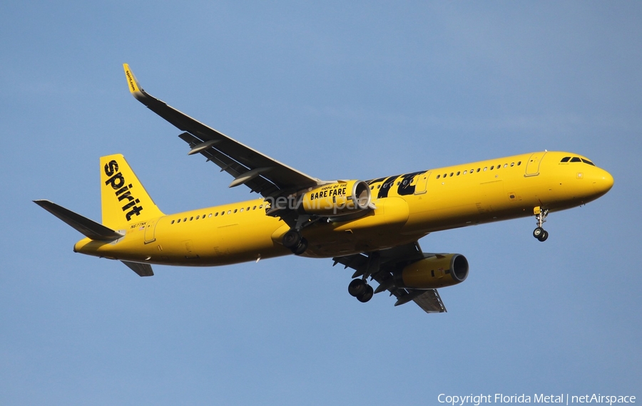 Spirit Airlines Airbus A321-231 (N677NK) | Photo 621782