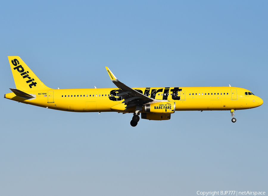 Spirit Airlines Airbus A321-231 (N678NK) | Photo 224845