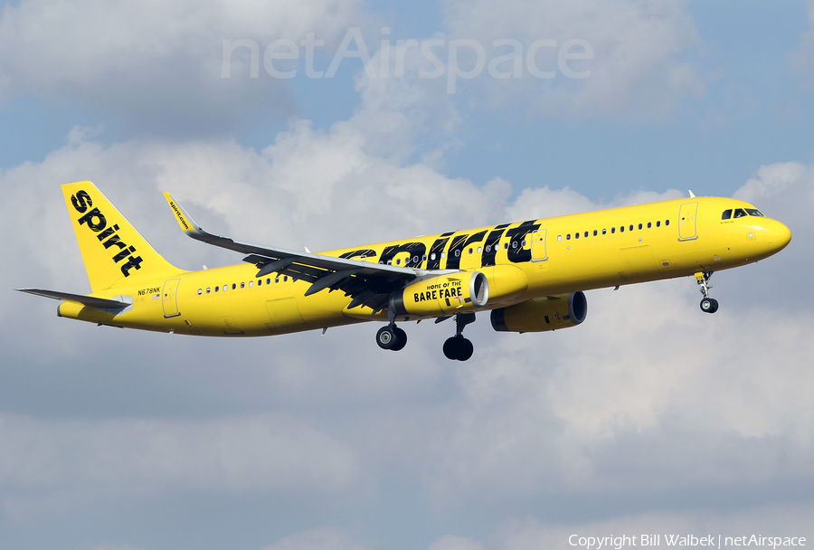 Spirit Airlines Airbus A321-231 (N678NK) | Photo 383387