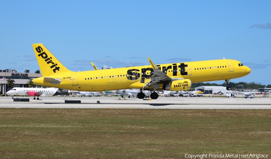 Spirit Airlines Airbus A321-231 (N678NK) | Photo 358098
