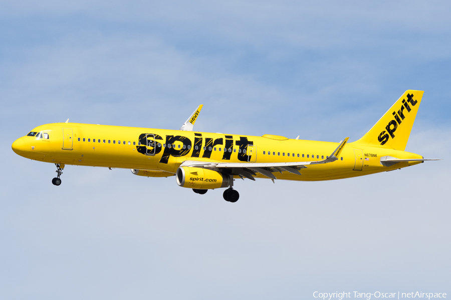 Spirit Airlines Airbus A321-231 (N678NK) | Photo 542103