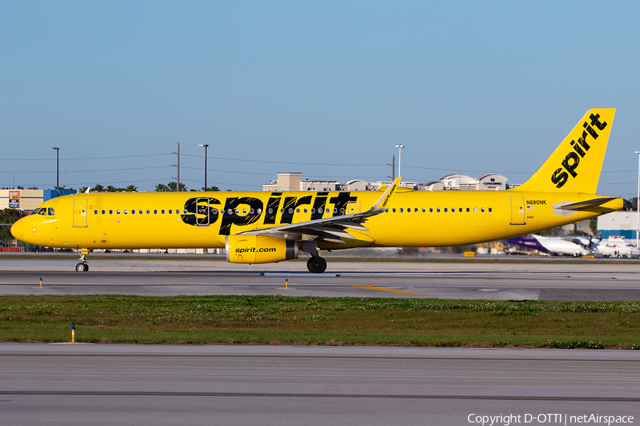 Spirit Airlines Airbus A321-231 (N680NK) | Photo 611764