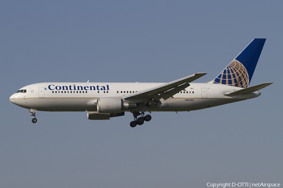 Continental Airlines Boeing 767-224(ER) (N68160) | Photo 353492