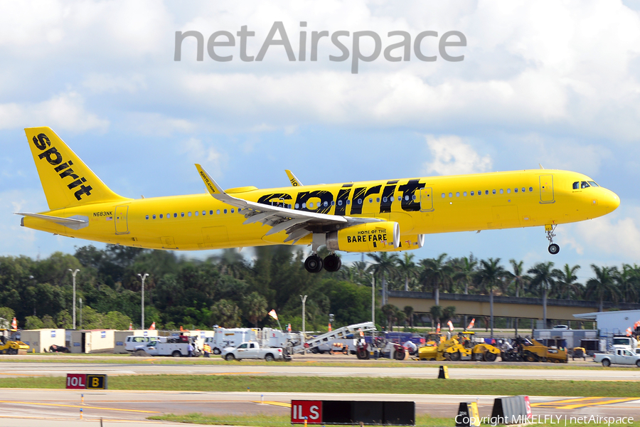 Spirit Airlines Airbus A321-231 (N683NK) | Photo 331921