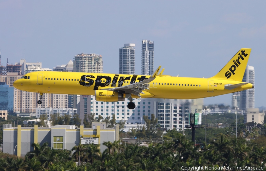 Spirit Airlines Airbus A321-231 (N683NK) | Photo 621927