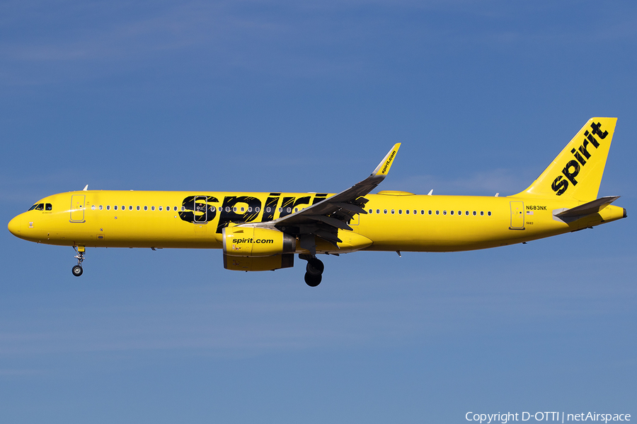 Spirit Airlines Airbus A321-231 (N683NK) | Photo 556074