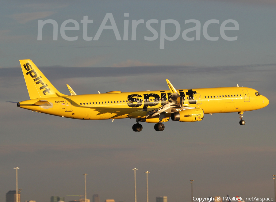 Spirit Airlines Airbus A321-231 (N684NK) | Photo 542558