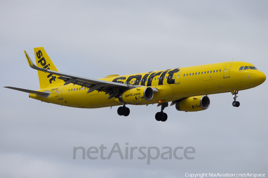 Spirit Airlines Airbus A321-231 (N684NK) | Photo 601938