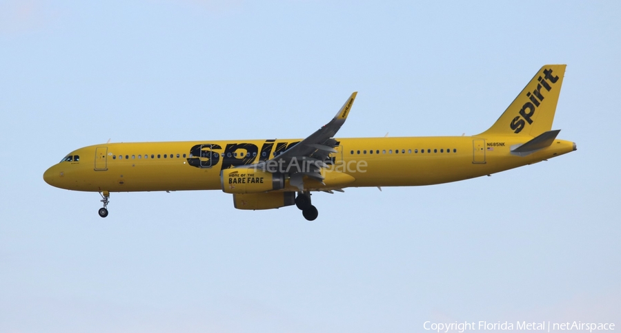 Spirit Airlines Airbus A321-231 (N685NK) | Photo 305088