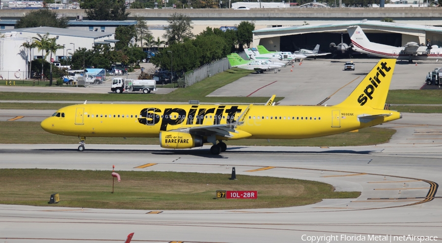 Spirit Airlines Airbus A321-231 (N686NK) | Photo 305092