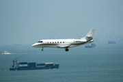 (Private) Gulfstream G200 (N688AJ) at  Hong Kong - Chek Lap Kok International, Hong Kong