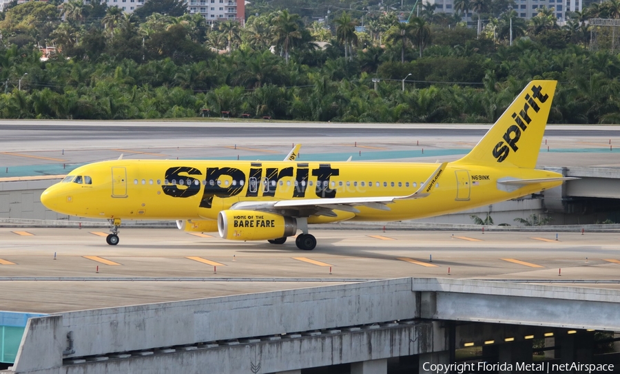 Spirit Airlines Airbus A320-232 (N691NK) | Photo 622433