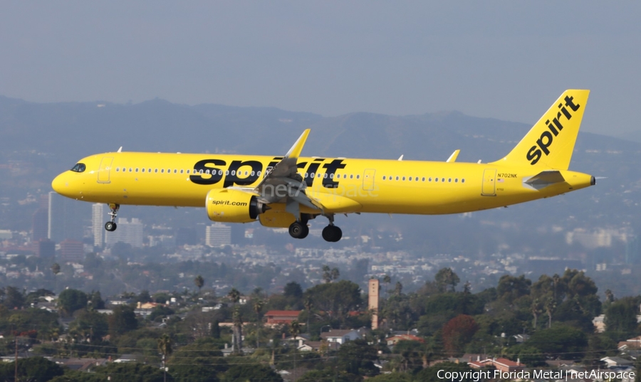 Spirit Airlines Airbus A321-271NX (N702NK) | Photo 615300