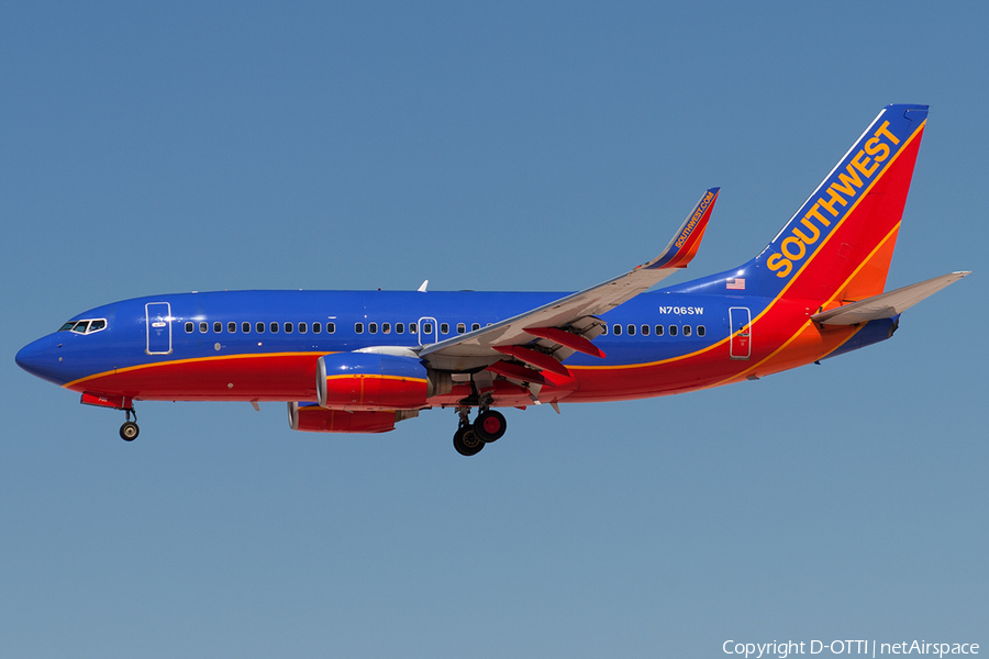 Southwest Airlines Boeing 737-7H4 (N706SW) | Photo 180518