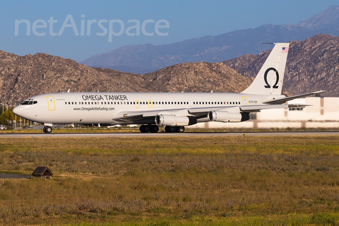 Omega Air Boeing 707-3K1C (N707GF) at  March Air Reserve Base, United States