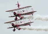 Aerosuperbatics Boeing Stearman 75 (N707TJ) at  Enniskillen/St Angelo, United Kingdom