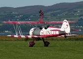 Breitling AeroSuperBatics Boeing N2S-1 Kaydet (N707TJ) at  Bellarena Airfield, United Kingdom