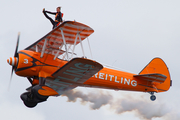 Breitling AeroSuperBatics Boeing N2S-1 Kaydet (N707TJ) at  Portrush, United Kingdom