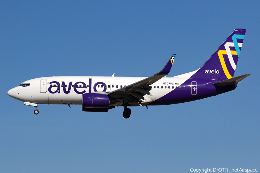 Avelo Airlines Boeing 737-7H4 (N707VL) | Photo 547119