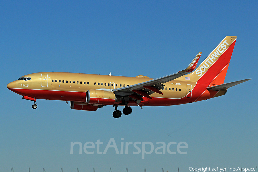 Southwest Airlines Boeing 737-7H4 (N714CB) | Photo 171663