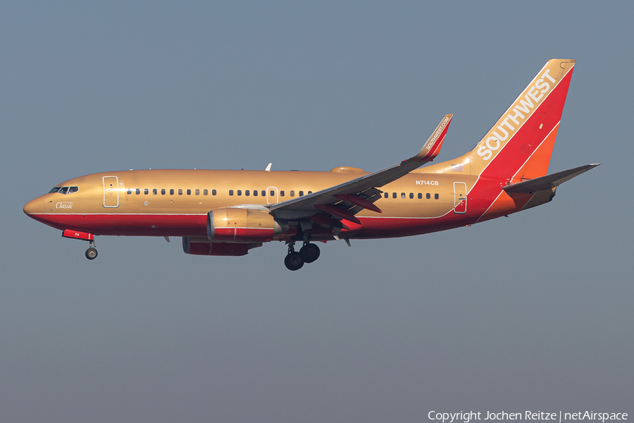 Southwest Airlines Boeing 737-7H4 (N714CB) | Photo 371137