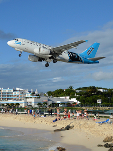 US Airways Airbus A319-112 (N717UW) at  Philipsburg - Princess Juliana International, Netherland Antilles