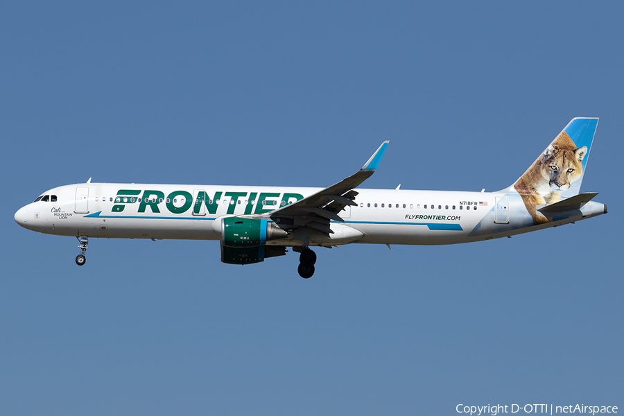 Frontier Airlines Airbus A321-211 (N718FR) | Photo 525381