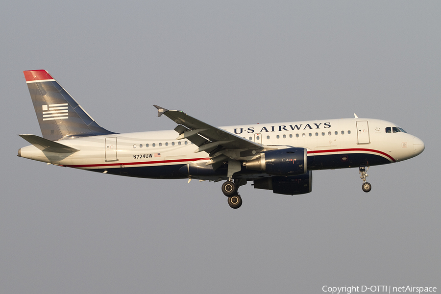 US Airways Airbus A319-112 (N724UW) | Photo 385746