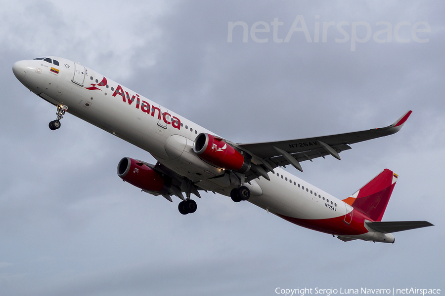 Avianca Airbus A321-231 (N725AV) | Photo 455648