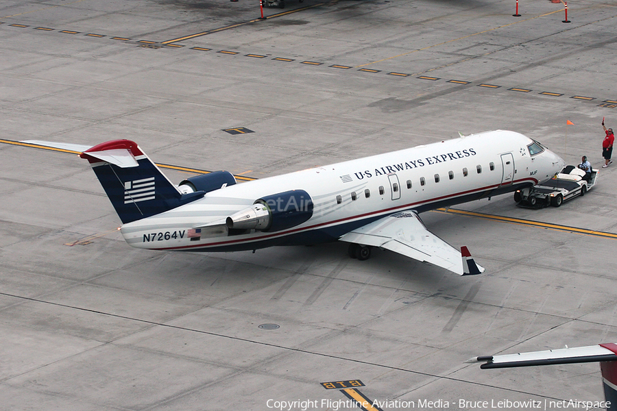 US Airways Express (Mesa Airlines) Bombardier CRJ-200LR (N7264V) | Photo 150703