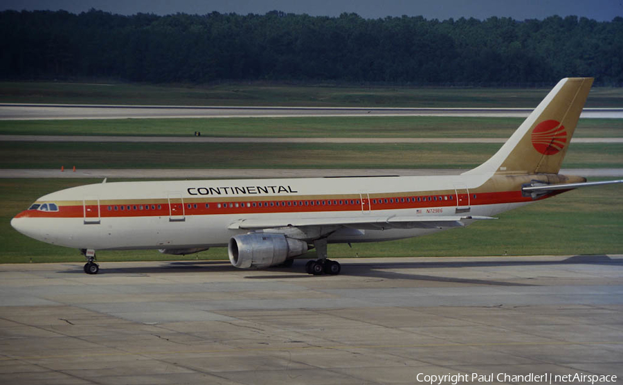 Continental Airlines Airbus A300B4-203 (N72986) | Photo 66233