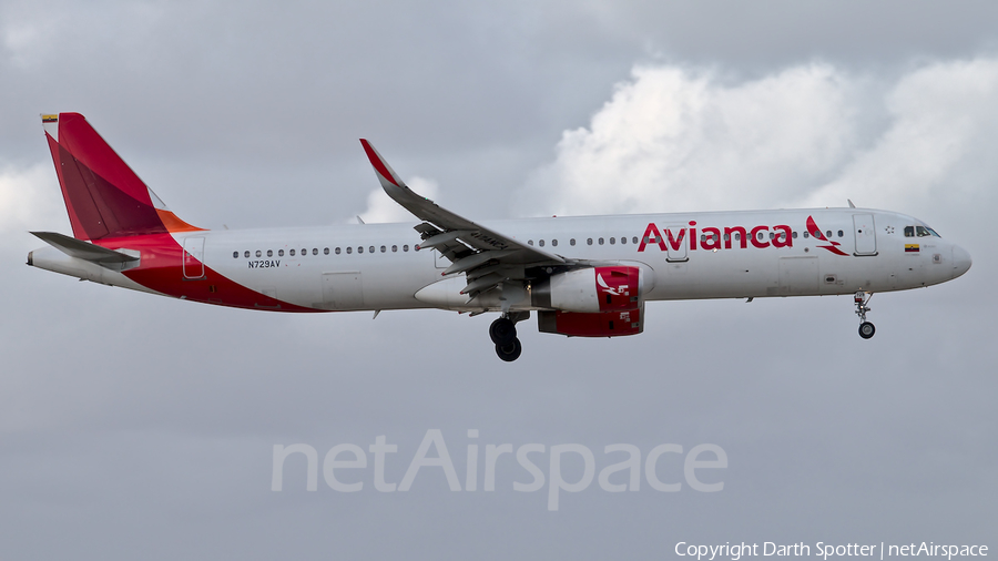 Avianca Airbus A321-231 (N729AV) | Photo 381909