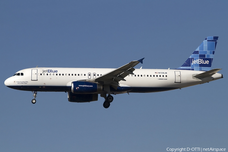 JetBlue Airways Airbus A320-232 (N729JB) | Photo 457903