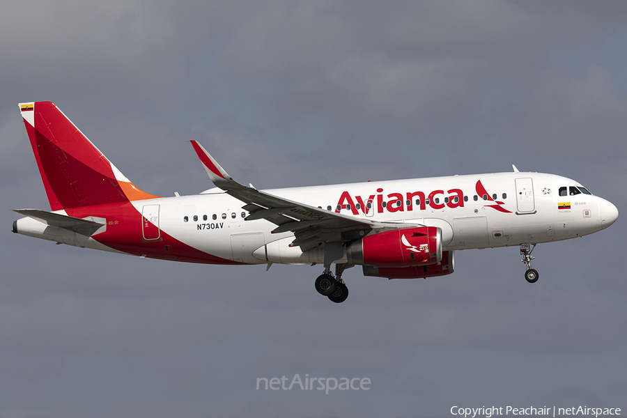 Avianca Airbus A319-132 (N730AV) | Photo 370780