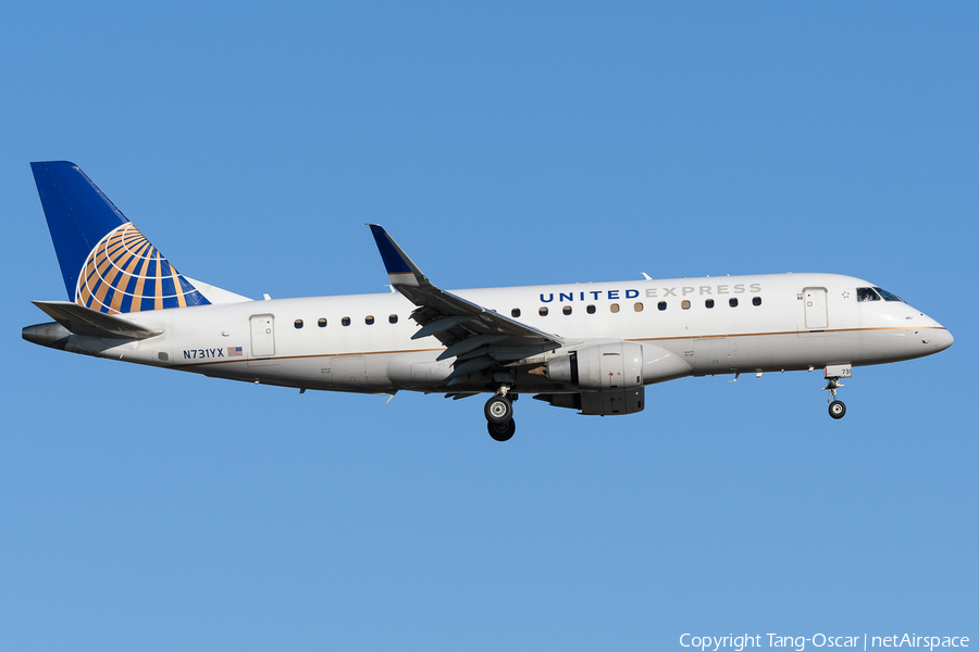 United Express (Republic Airlines) Embraer ERJ-175LR (ERJ-170-200LR) (N731YX) | Photo 524802