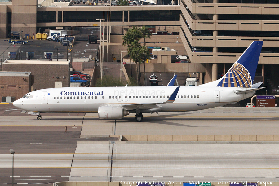 Continental Airlines Boeing 737-824 (N73259) | Photo 174925