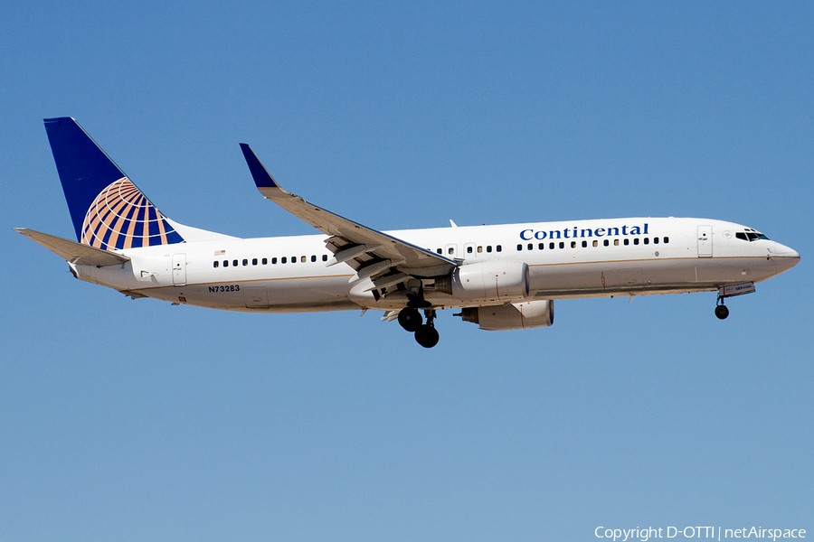 Continental Airlines Boeing 737-824 (N73283) | Photo 179373
