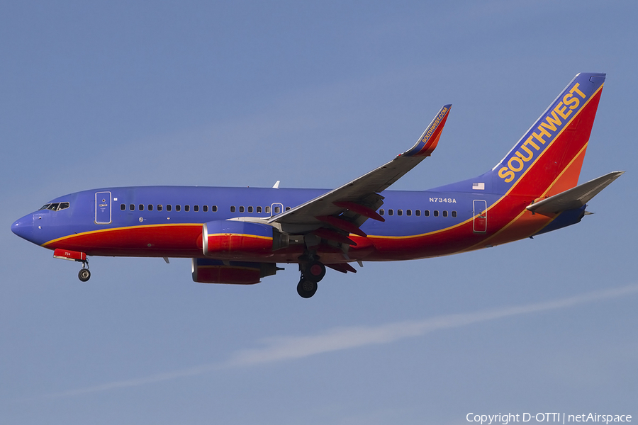 Southwest Airlines Boeing 737-7H4 (N734SA) | Photo 457915
