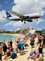 US Airways Airbus A319-112 (N737US) at  Philipsburg - Princess Juliana International, Netherland Antilles