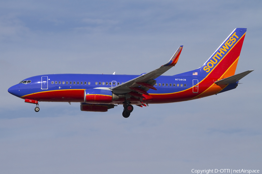 Southwest Airlines Boeing 737-7H4 (N738CB) | Photo 426271