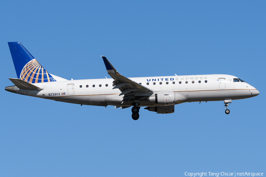 United Express (Republic Airlines) Embraer ERJ-175LR (ERJ-170-200LR) (N739YX) | Photo 524952