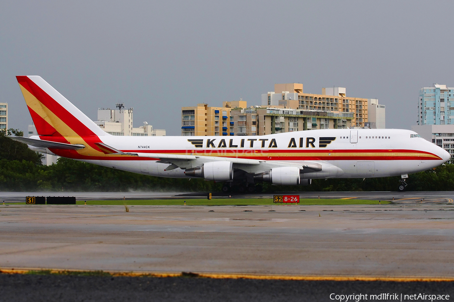 Kalitta Air Boeing 747-446(BCF) (N744CK) | Photo 365551