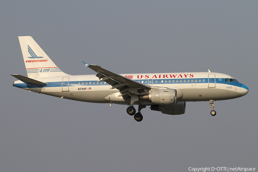 US Airways Airbus A319-112 (N744P) | Photo 385737