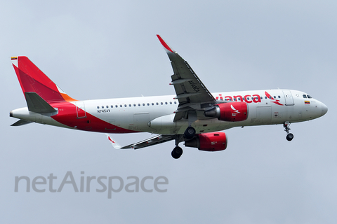 Avianca Airbus A320-214 (N745AV) at  Bogota - El Dorado International, Colombia
